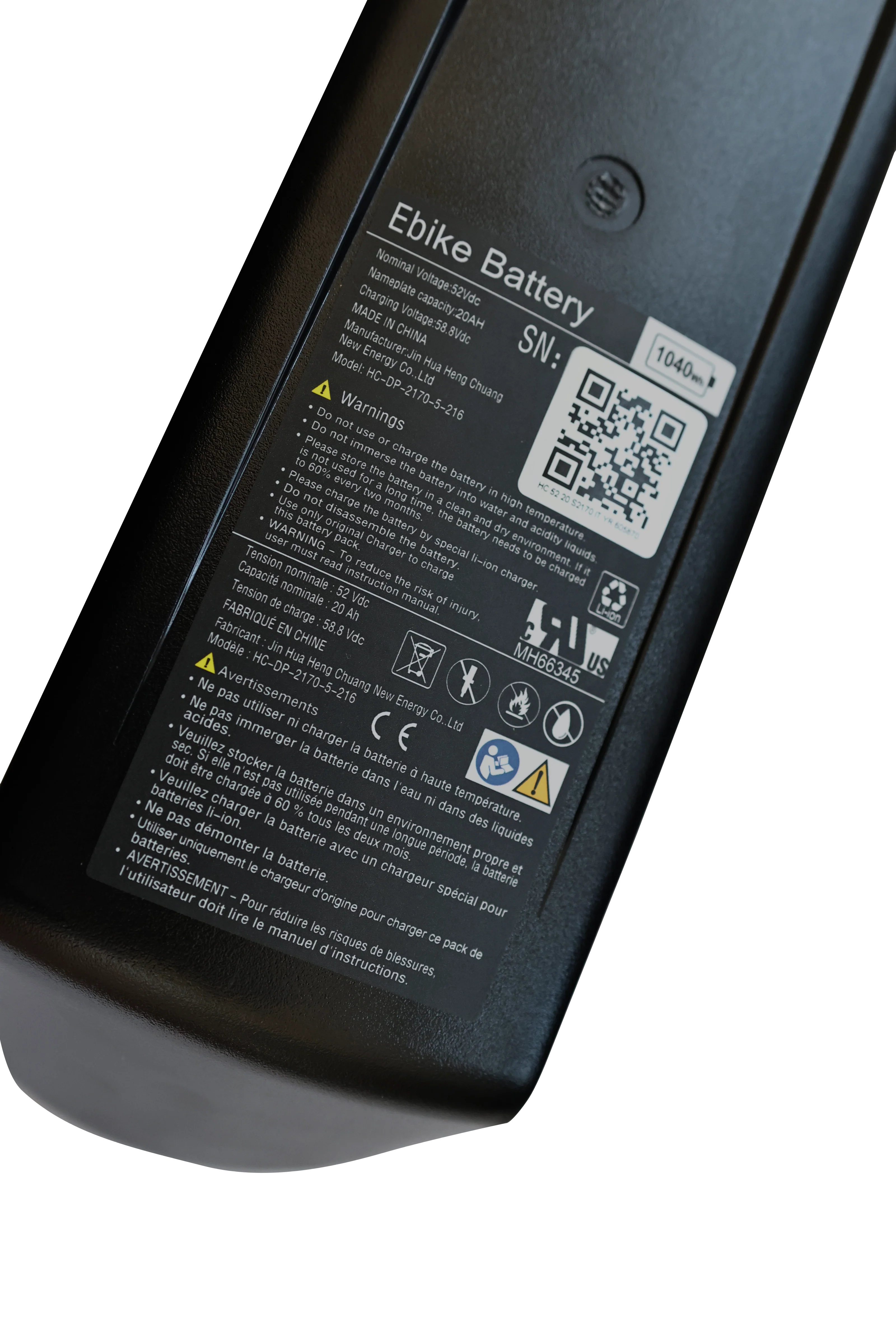 2nd 52V 20AH Battery Kit For SL 750W Bikes - Image 7