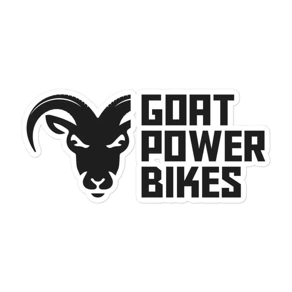 Goat Power Bikes Black Sticker - Vinyl Decal - Image 3