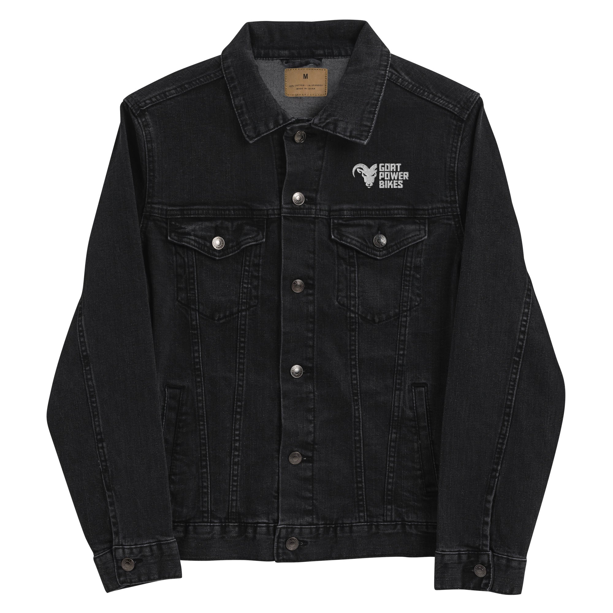 Goat Power Bikes Unisex Denim Riding Jacket - Image 3